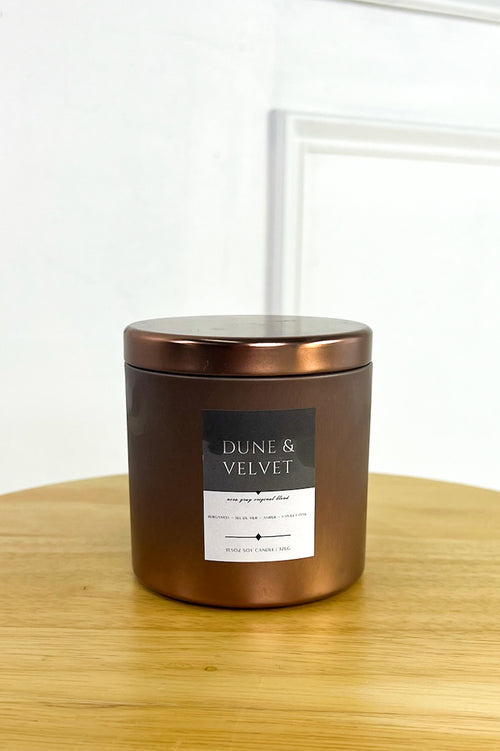 Dune & Velvet | 11 Oz Infinity Tin Candle