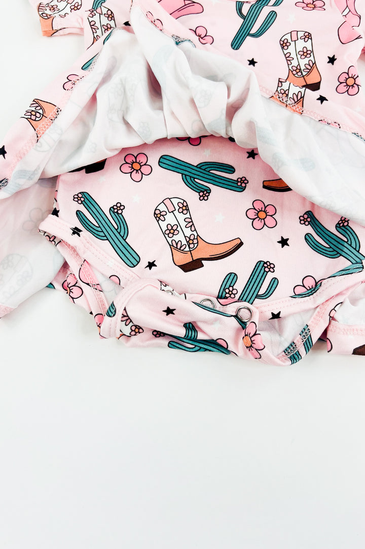 Western Cowgirl Twirl Onesie