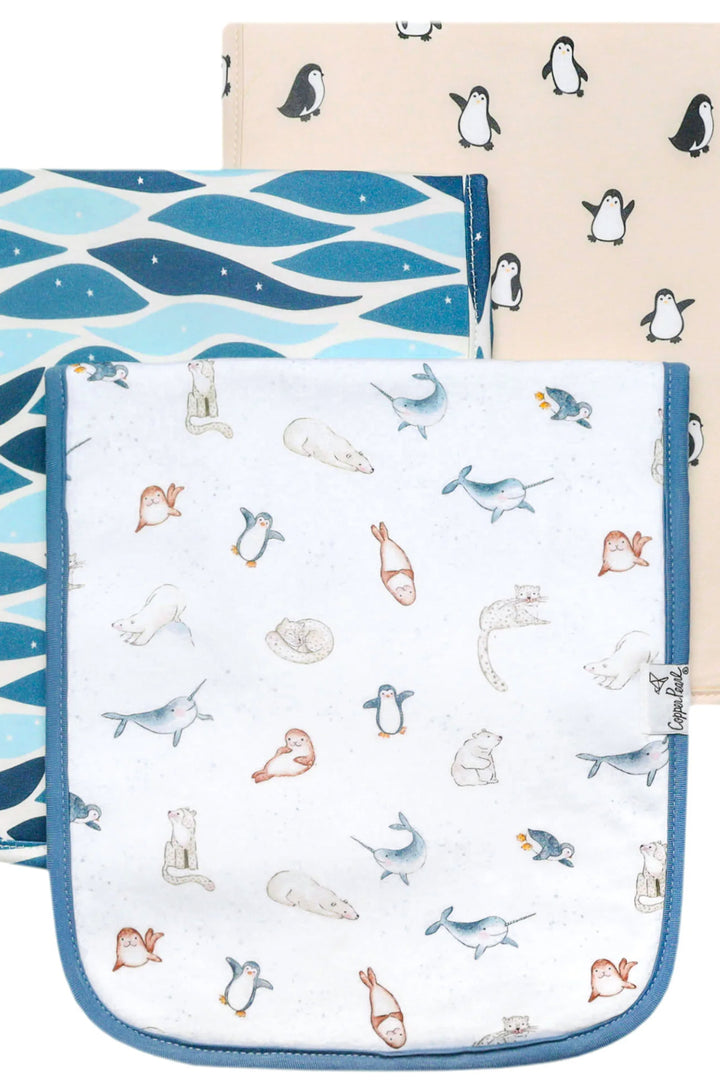 Arctic Wonder Burp Cloth Set (3-Pack) | Copper Pearl