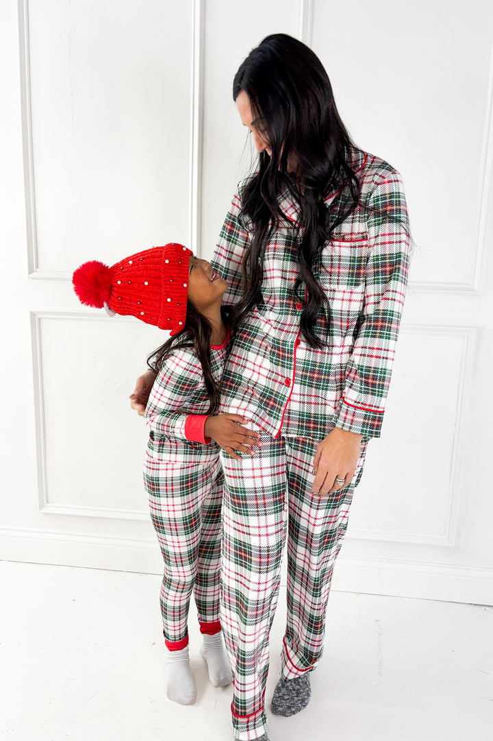 Mommy & Me Christmas Plaid Pajamas- Kids