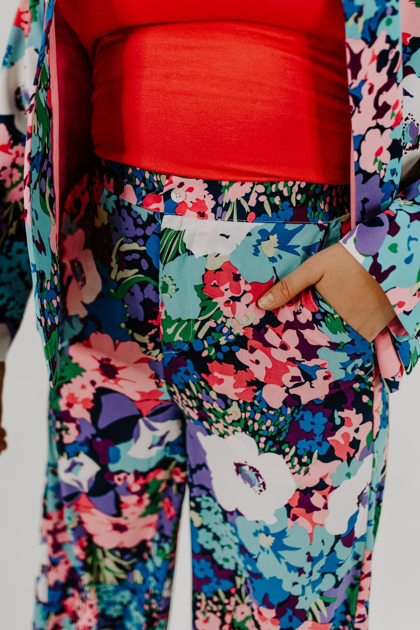 Load image into Gallery viewer, Blossom Bright Floral Pants
