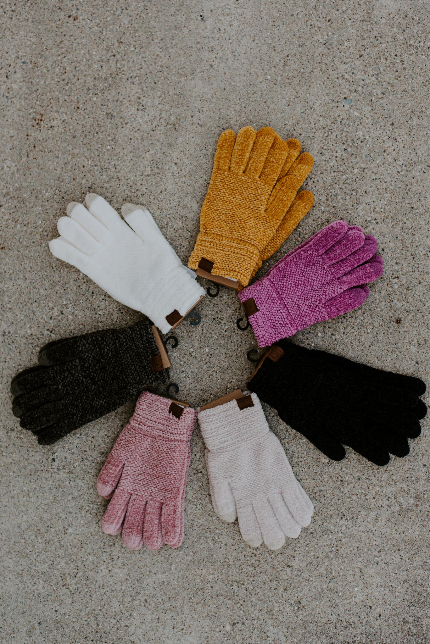 C.C. Chenille Smart Touch Gloves | 7 Colors
