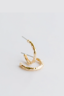 Charley Small Gold Hoops
