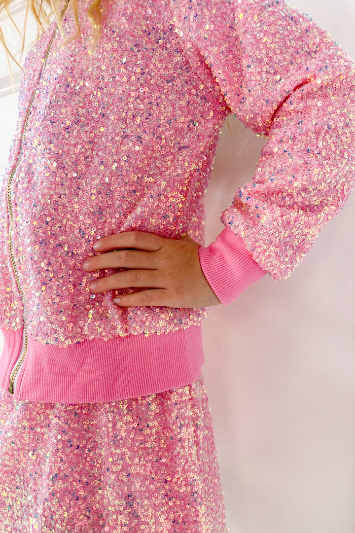 Sugar Plum Sparkle Sequin Jacket