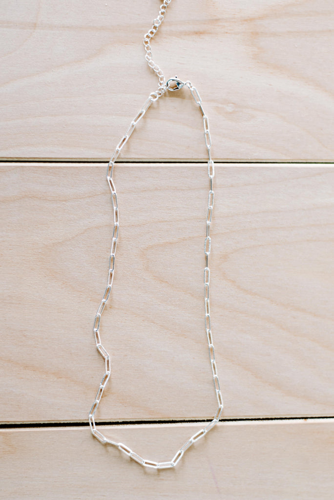 Textured Clip Chain Necklace