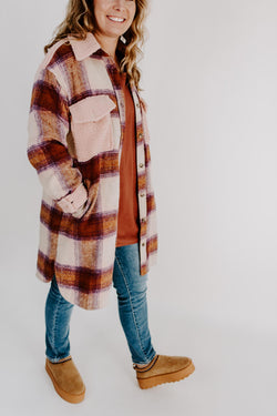 Kylie Long Soft Flannel Shacket