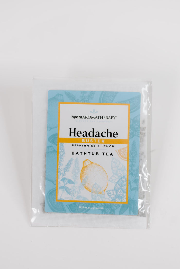 Bathtub Tea Soak | Headache Buster