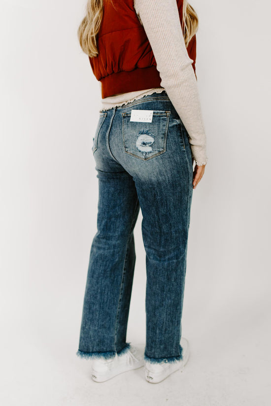 Cassidy Frayed Hem Jeans | Risen