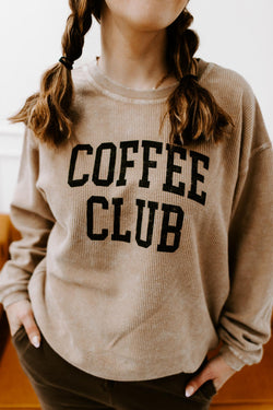 Coffee Club Thermal Graphic Pullover