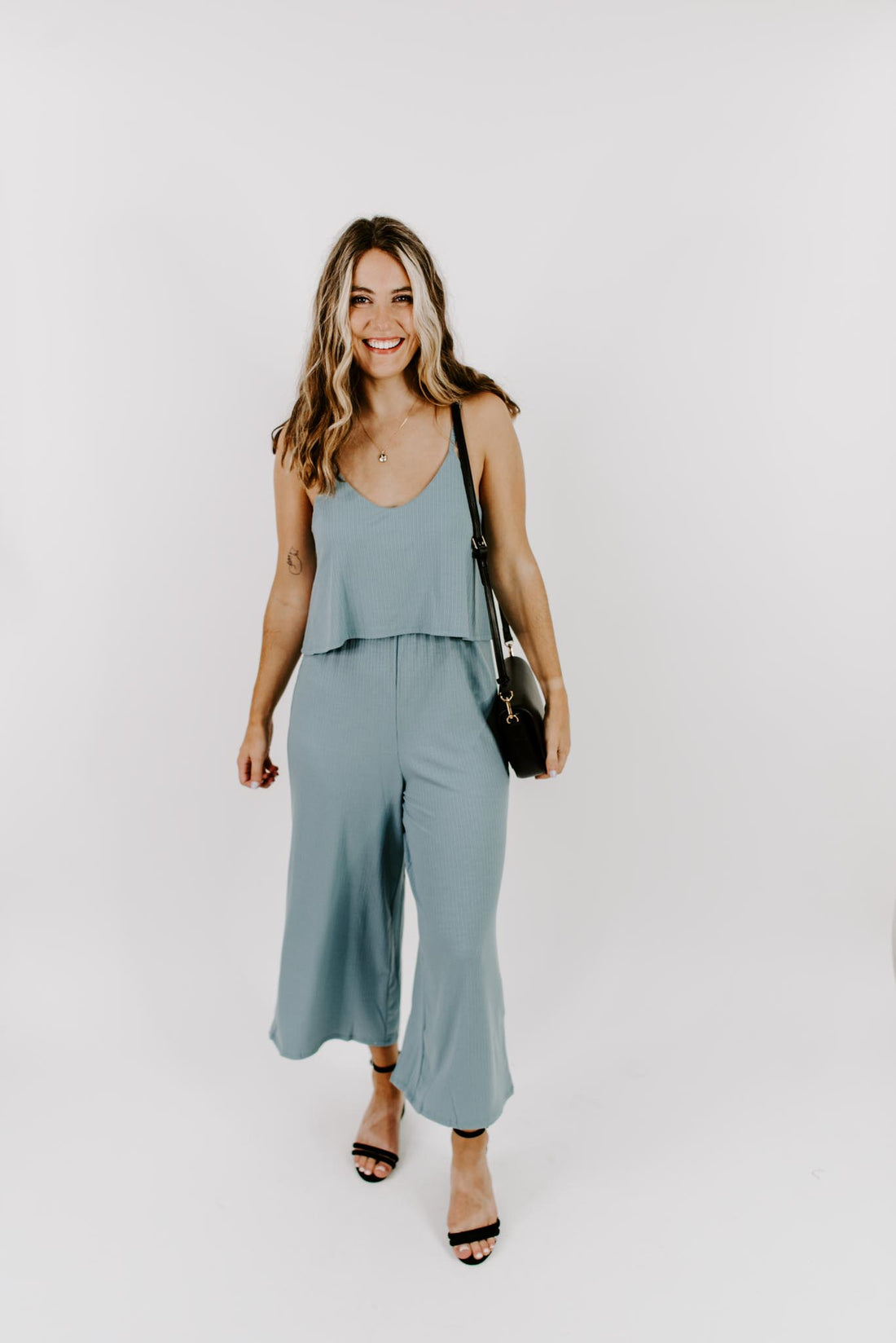 Nora High Neck Dress Gray
