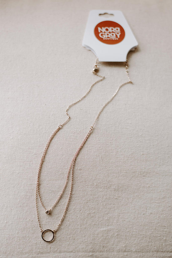 Circle Charm Layer Necklace