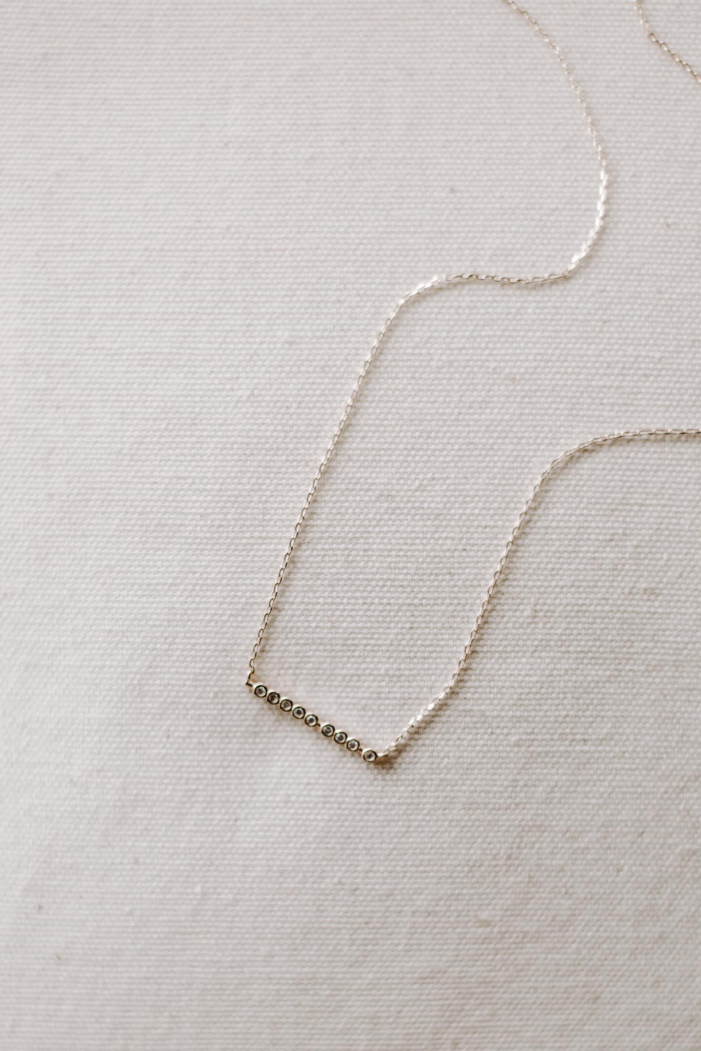 Load image into Gallery viewer, Micro Crystal Bar Necklace
