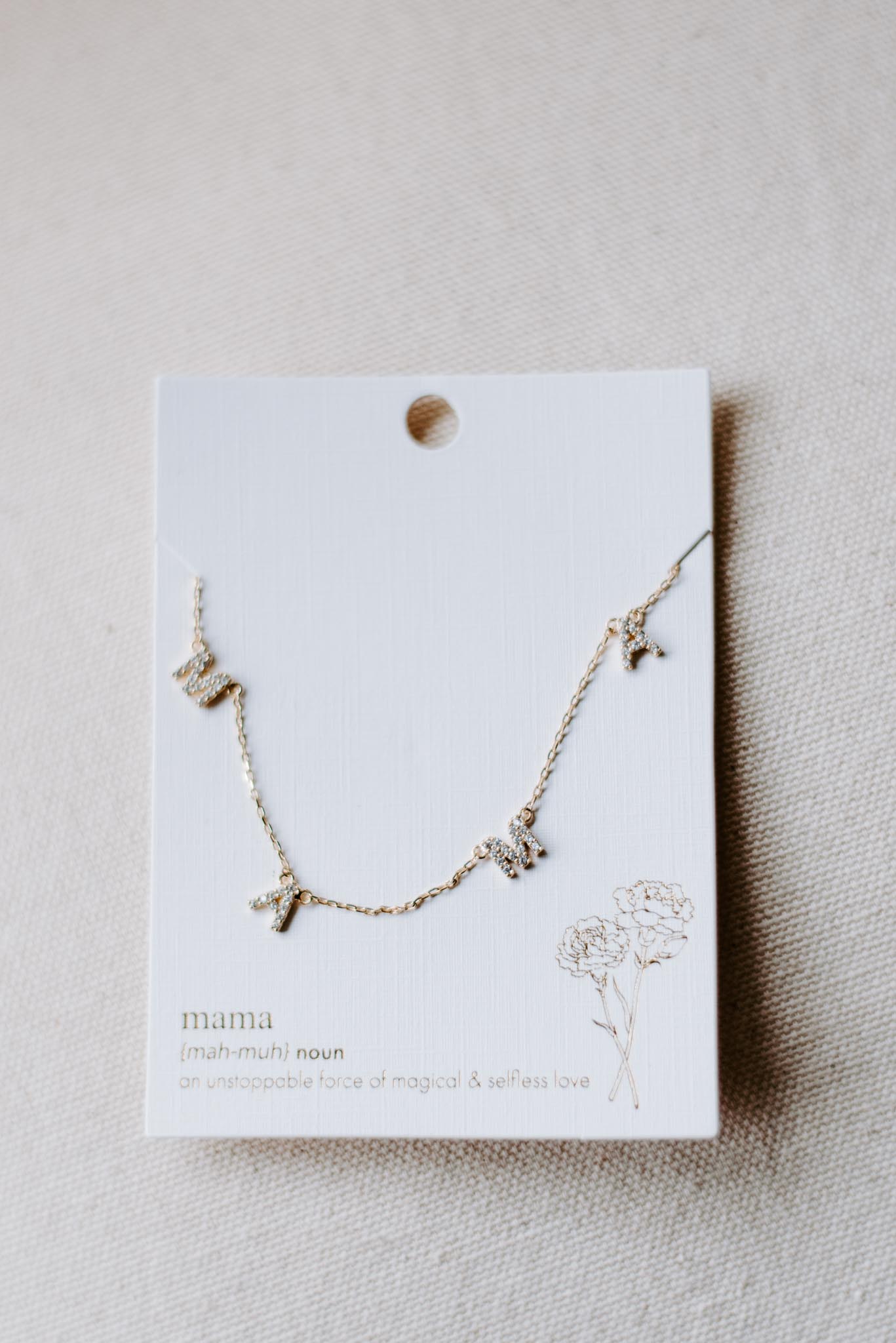 Load image into Gallery viewer, Pave MAMA Letter Necklace

