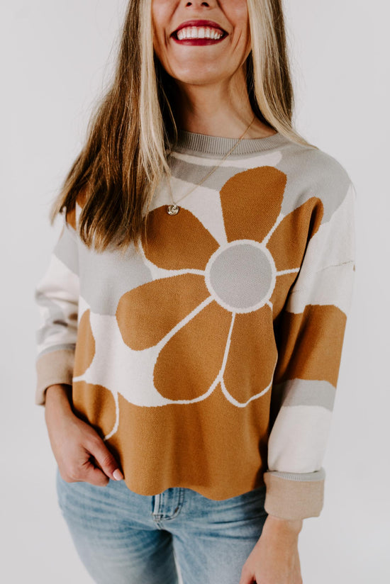 Load image into Gallery viewer, Minnie Retro Floral Sweater
