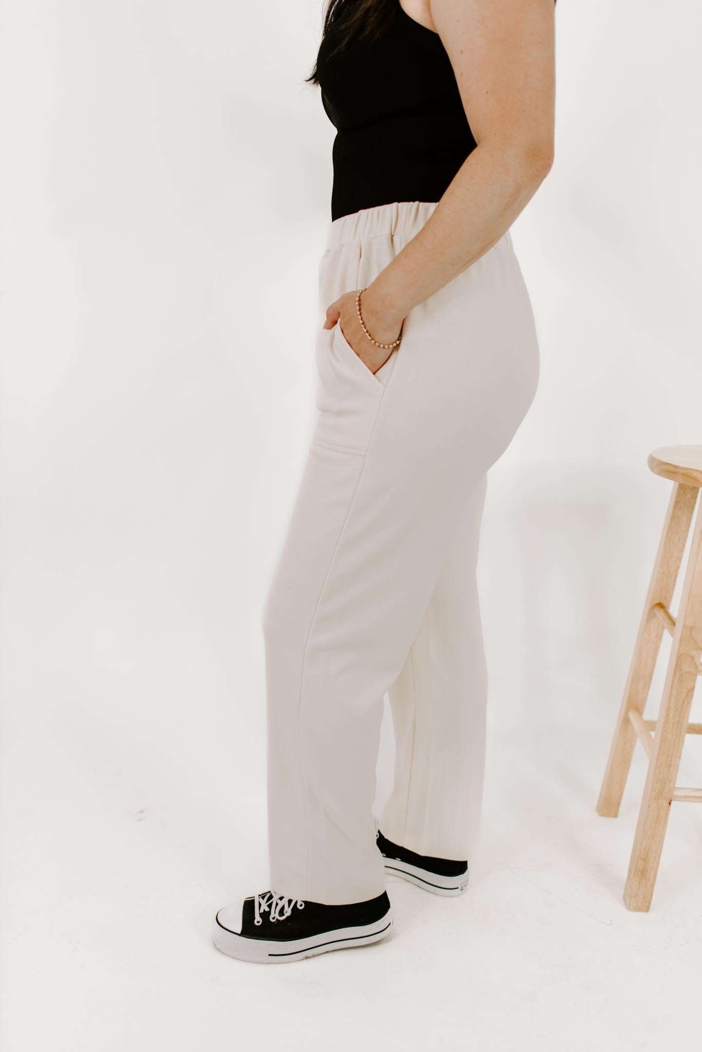 Lily Tapered Elastic Waist Pants