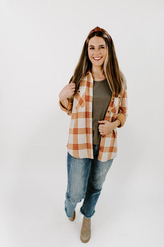 Jen Collared Button-Up Top