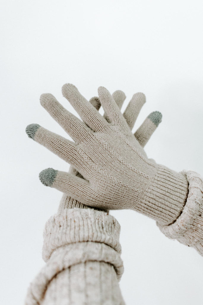 Solid Knit Touch Screen Gloves