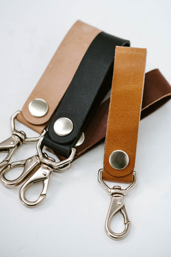 Leather Snap Keychain