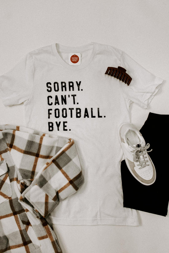 Sorry Can't Football Graphic Tee