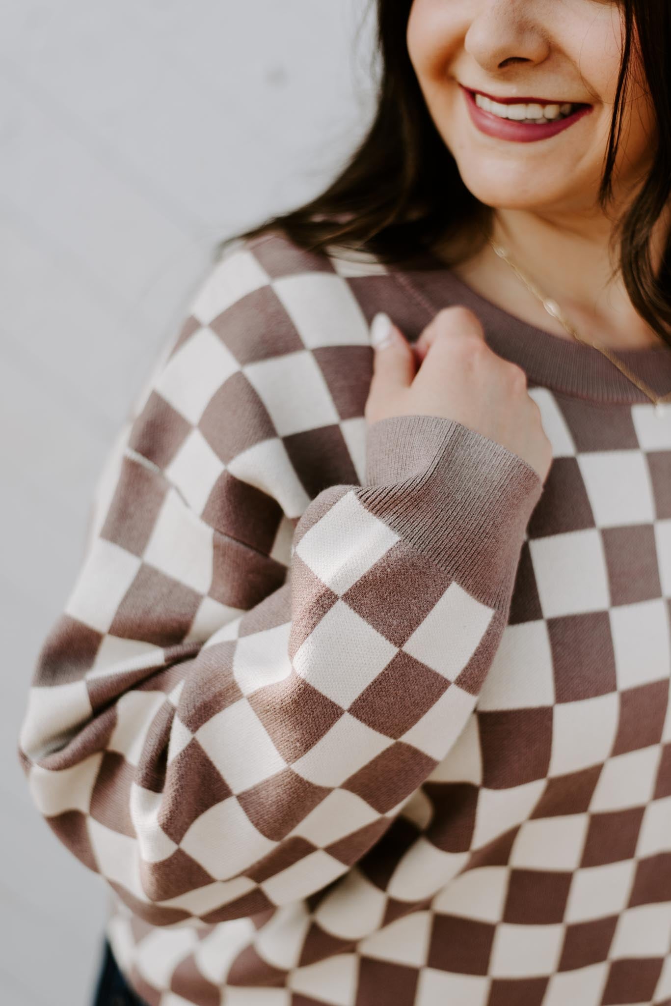 Load image into Gallery viewer, Jessie Checkered Sweater
