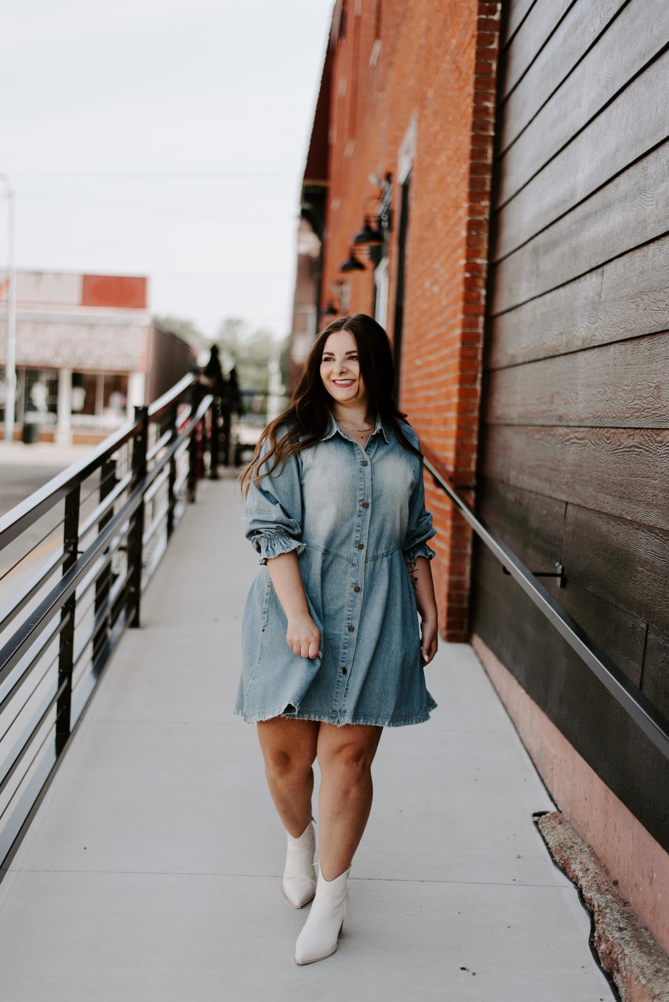 Load image into Gallery viewer, Cricket Chambray Button Down Dress
