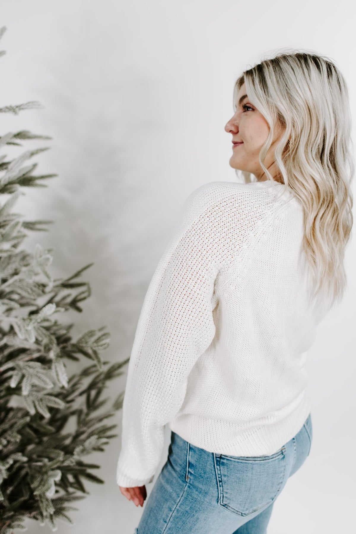 Hailey Textured Cable Sweater