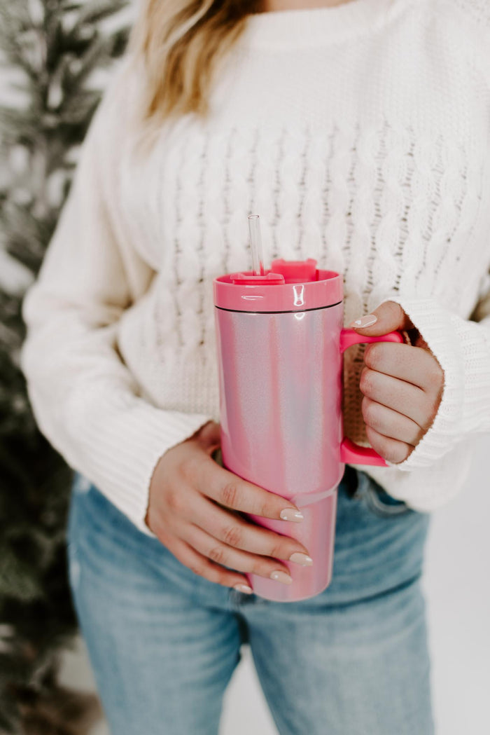 To-Go 30oz Tumbler | Pearlized Pink