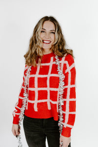 Kira Oversize Grid Sweater
