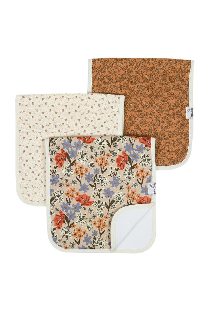 Eden Burp Cloth Set (3-Pack) | Copper Pearl