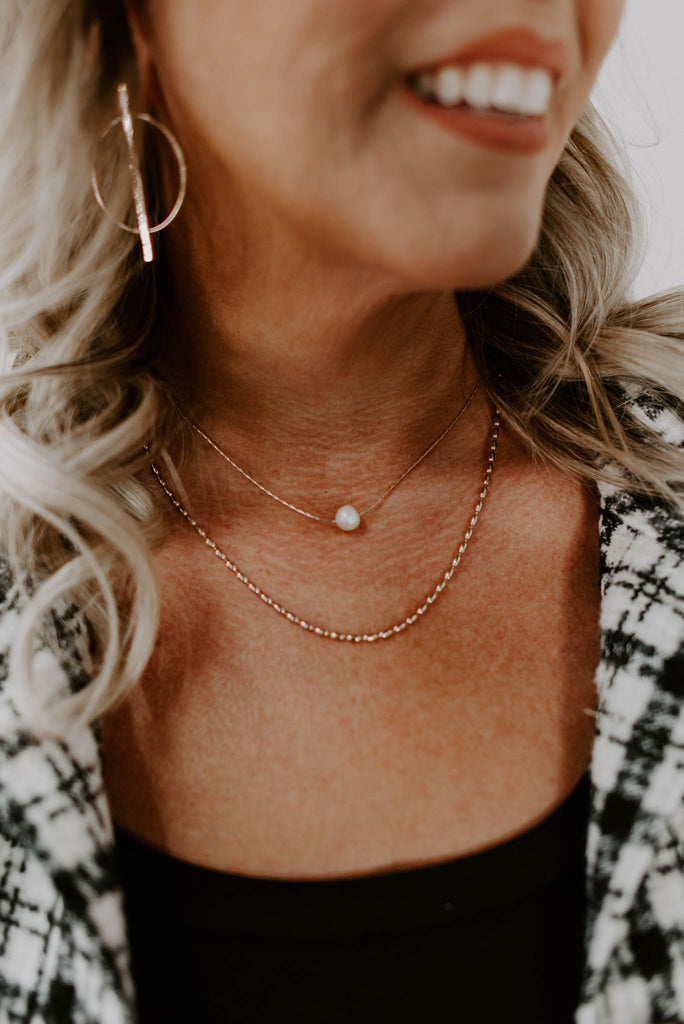 Pearl Accent Layer Necklaces