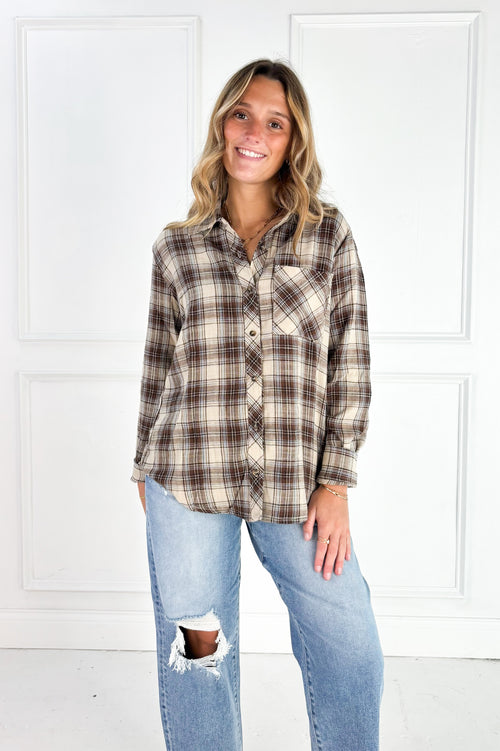 The Autumn Lane Plaid Button-Up