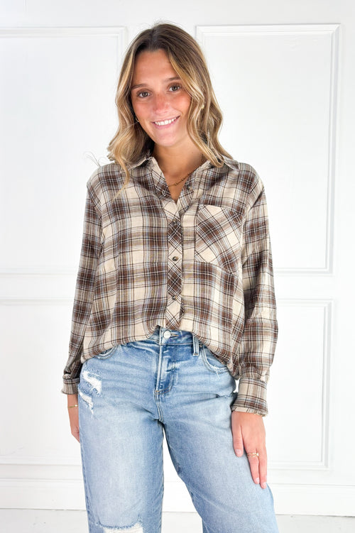 The Autumn Lane Plaid Button-Up