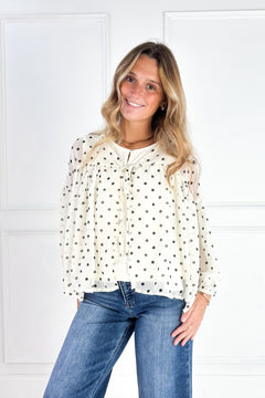 The Maisie Polka Dot Blouse