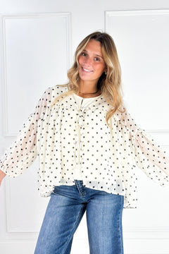 The Maisie Polka Dot Blouse