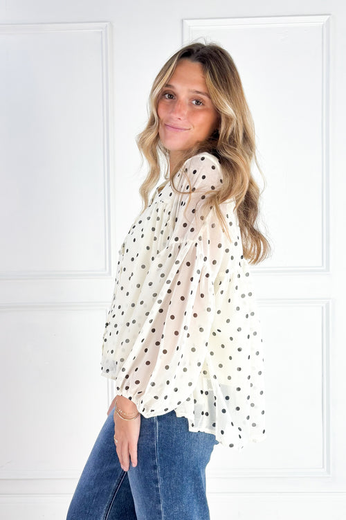 The Maisie Polka Dot Blouse