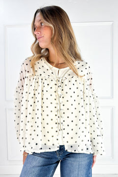 The Maisie Polka Dot Blouse