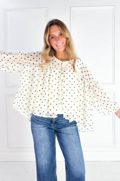 The Maisie Polka Dot Blouse