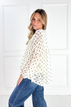 The Maisie Polka Dot Blouse