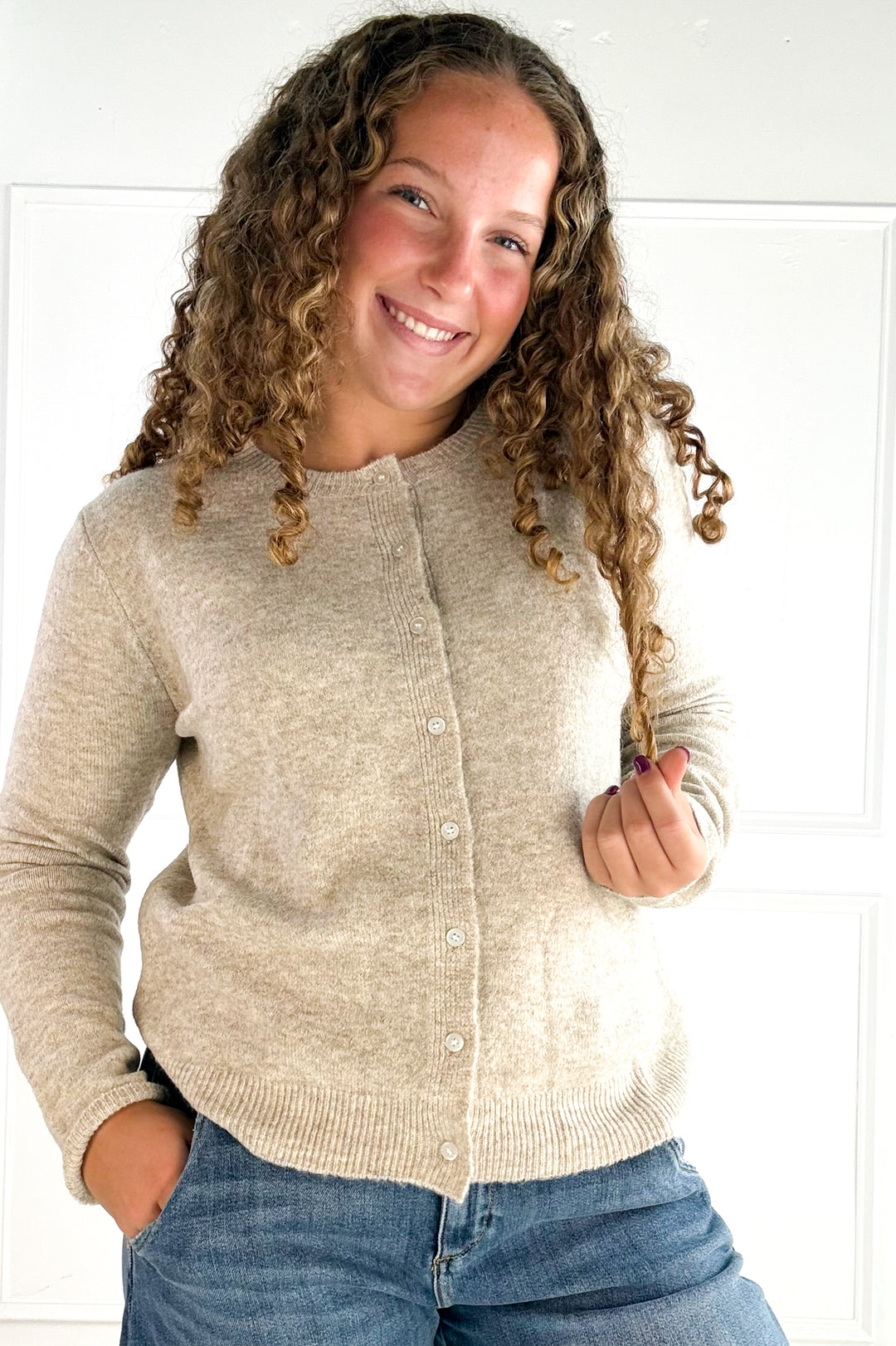 Long Sleeve Button Down Cardigan