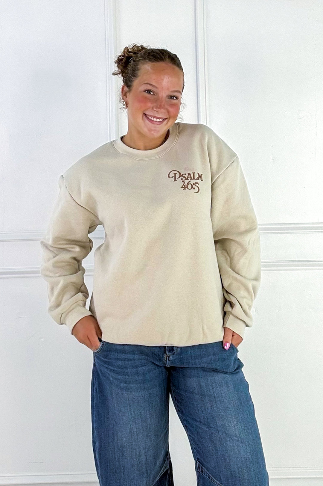 Psalm 46:5 Graphic Crew Sweatshirt