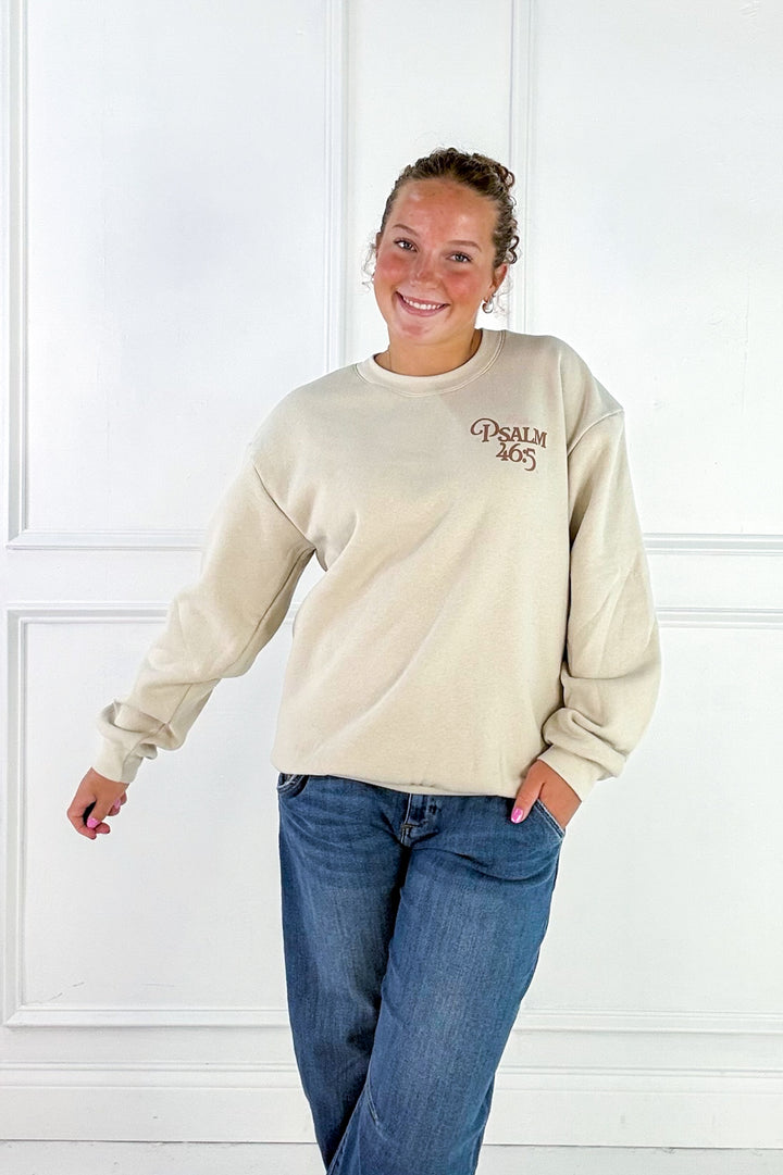 Psalm 46:5 Graphic Crew Sweatshirt
