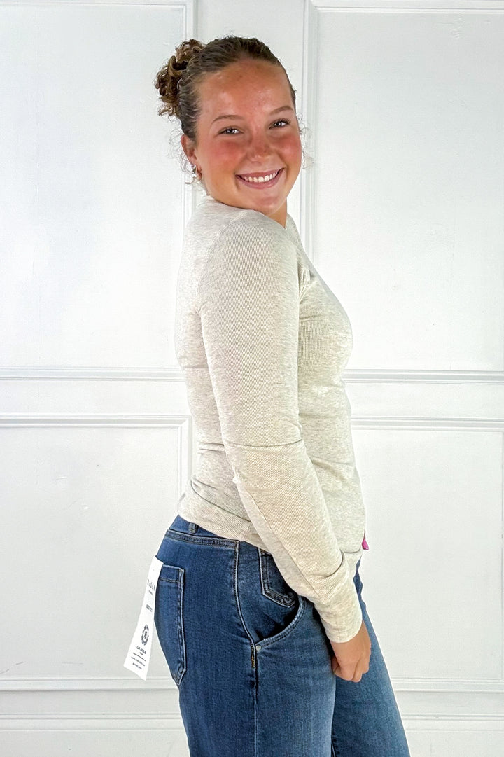 Stacy Long Sleeve Basic Top by Thread and Supply