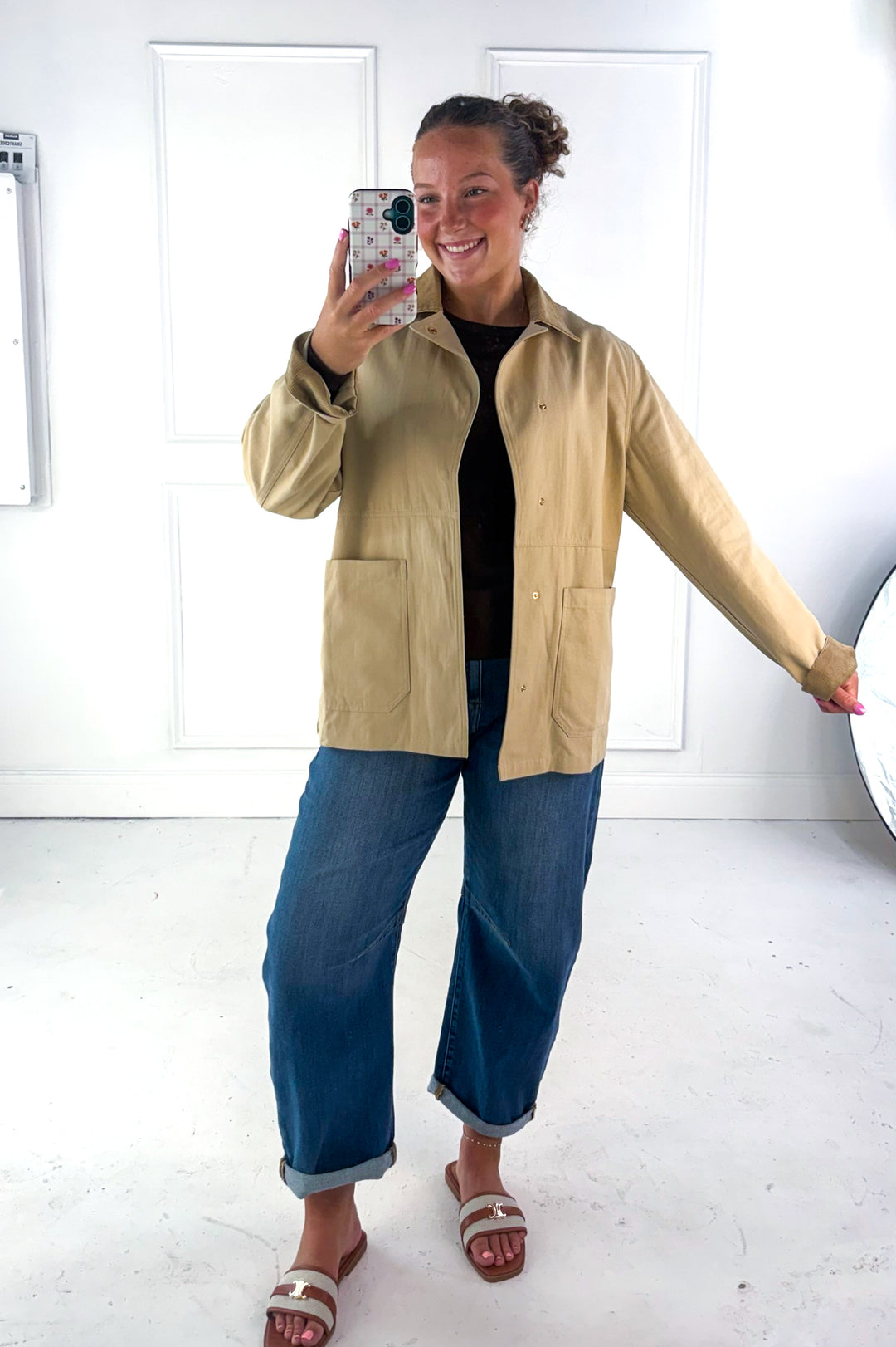 Corduroy Contrast Barn Jacket