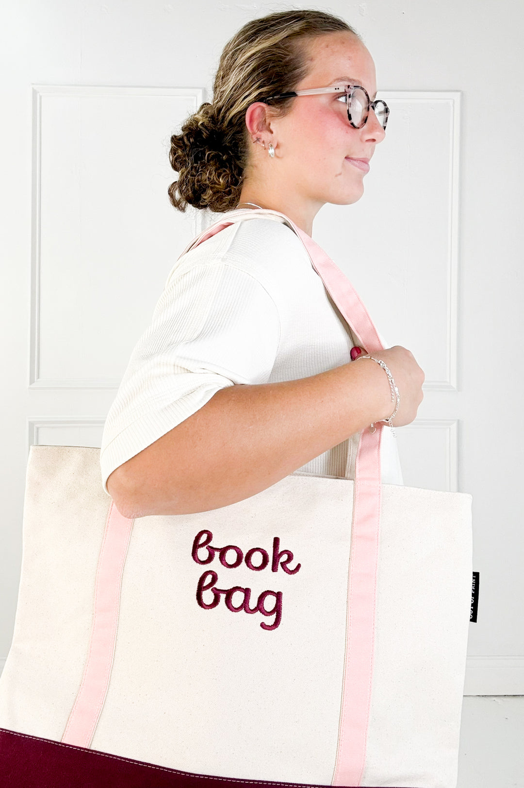 Zippered Book Bag Tote