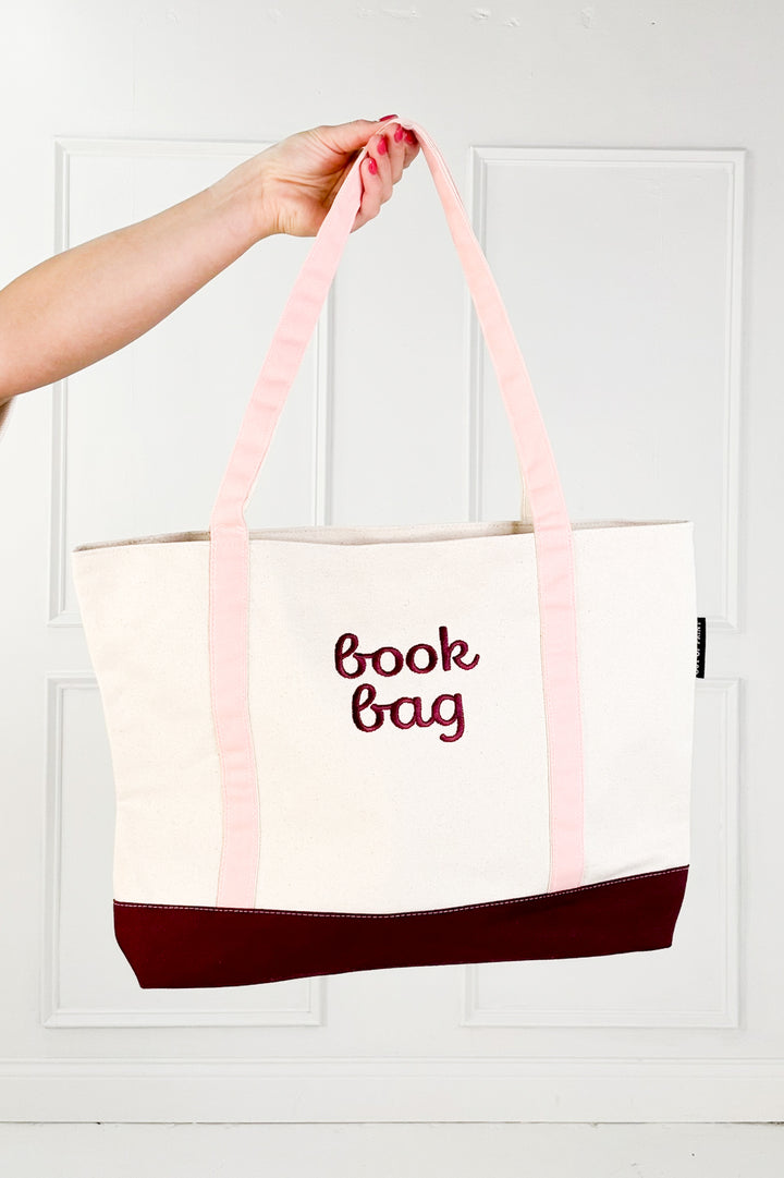 Zippered Book Bag Tote