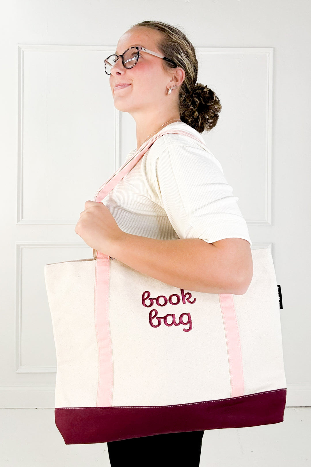 Zippered Book Bag Tote