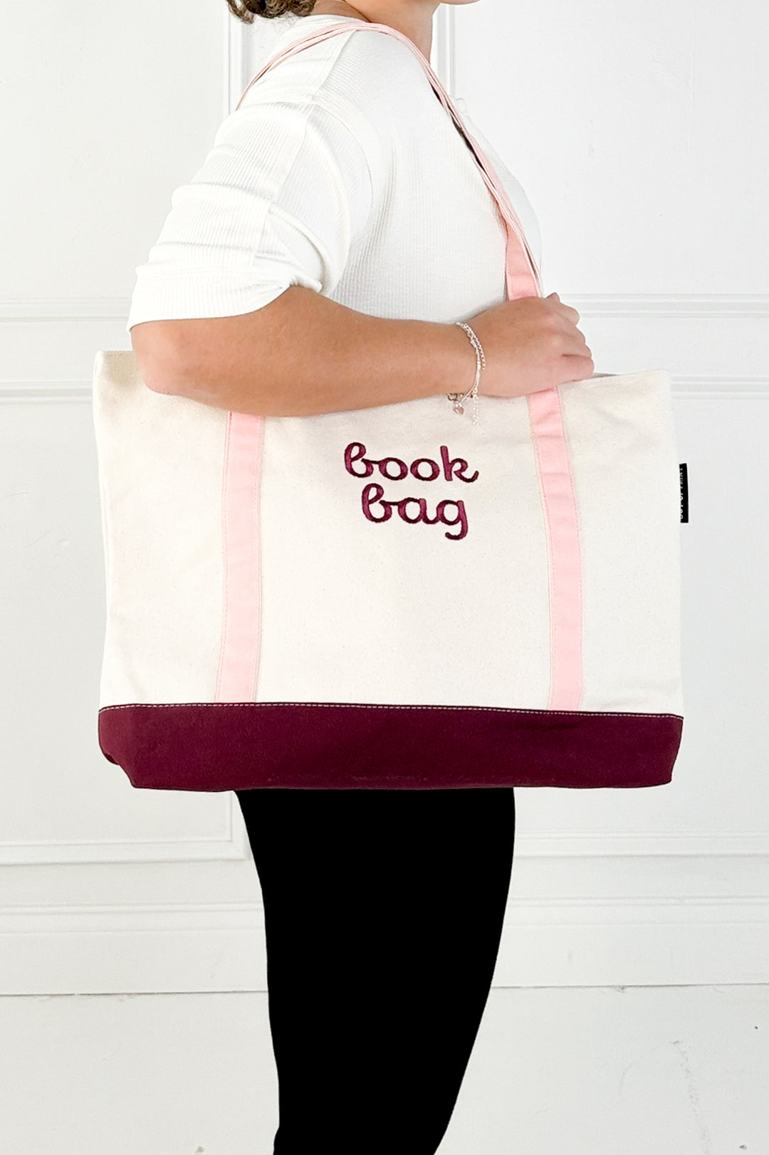 Zippered Book Bag Tote
