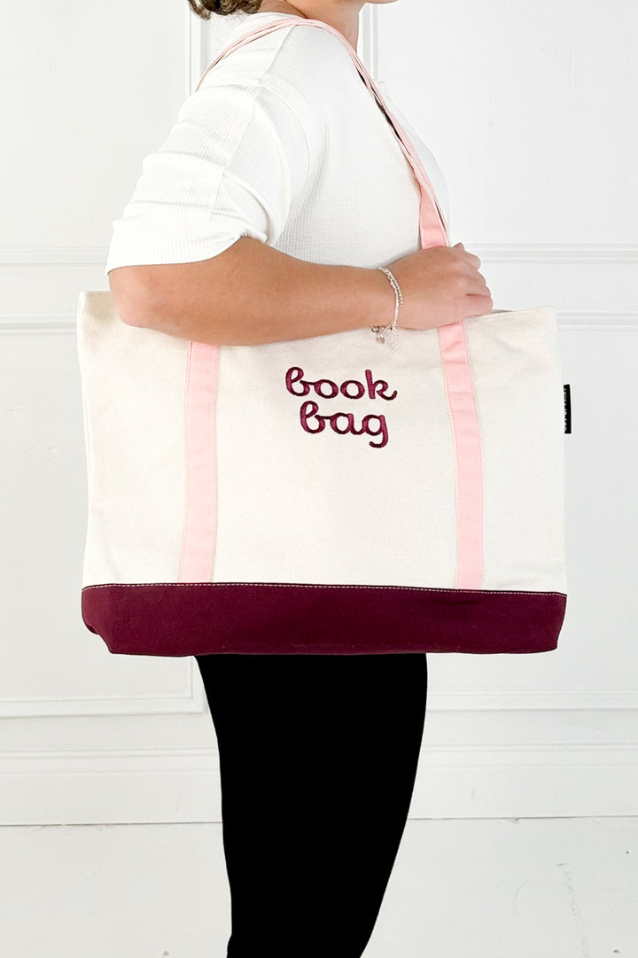 Zippered Book Bag Tote