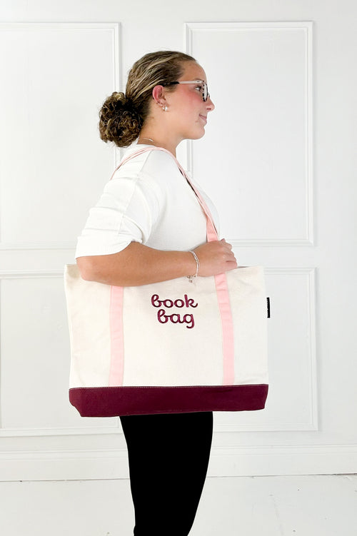 Zippered Book Bag Tote