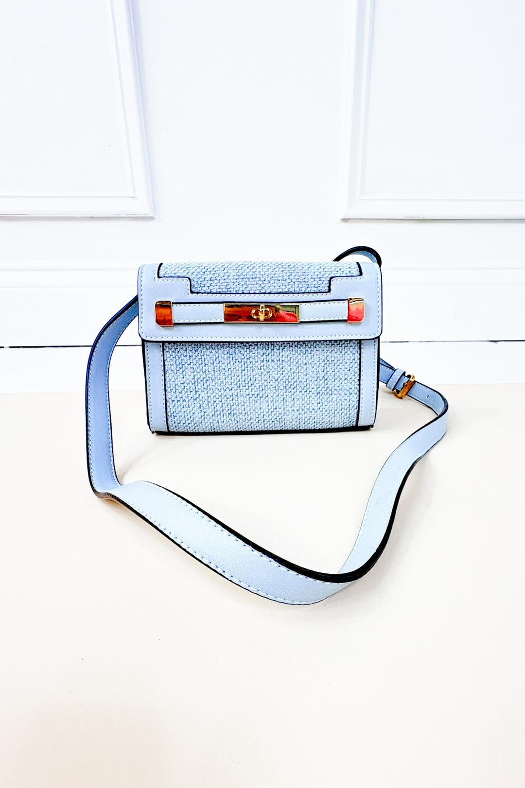 Etta Canvas Crossbody w/ Vegan Leather Accents